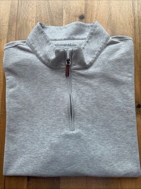 Men’s Mizzen+Main Quarter Zip Pullover Sweater